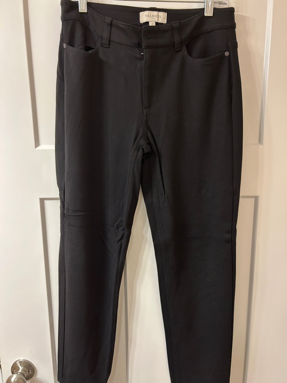 Talbots Black Slim Ponte Knit Pants